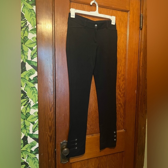 White House Black Market Slim Fit Pants with Button Detail Women’s 4 - Picture 1 of 7